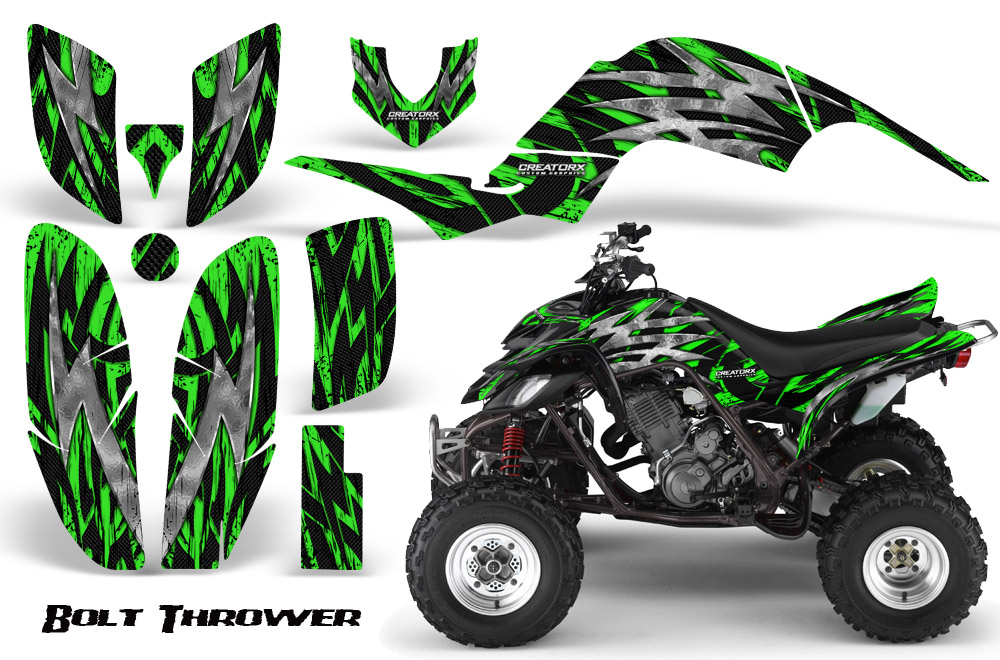 Yamaha Raptor 660 Graphics Kit Bolt Thrower Green BB